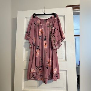 Off Shoulder Floral Dress